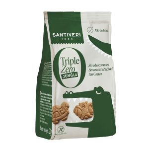 SANTIVERI Triple Zero Детски бисквити Джунгла (без глутен, добавена захар и подсладители) - 120г 