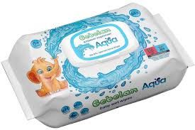 BEBELAN Бебешки мокри кърпи AQUA с 99.6 % вода  64бр.