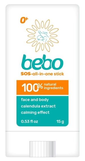 БЕБО SOS МУЛТИФУНКЦИОНАЛЕН СТИК за бебета и деца 15 г