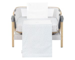 KIKKA BOO Бебешки спален комплект за мини-кошара 5ч Little Fox 41101050057