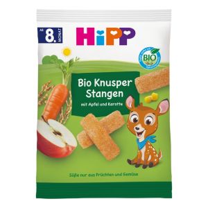 HIPP  БИО Пръчици, зърнен снакс, с Ябълка и Морков, 30 гр.   30950