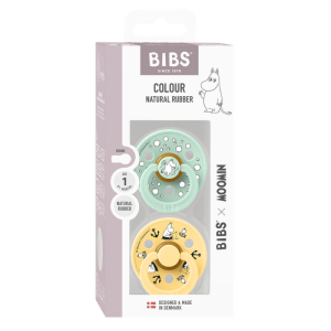 BIBS Биберон-залъгалка Moomin COLOUR Sailing, 2 бр.  0-6 месеца код 11030101