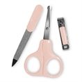 ЛОРЕЛИ Комплект ножичка, пила, нокторезачка син/розов   1024030