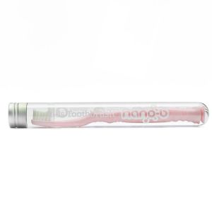 NANO-B Nano-b Антибактериална детска четка за зъби Сребро 0-3г розова код 1063