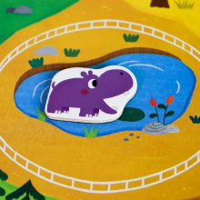 ВЕГА ТОЙС Бебешка  играчка Дървен магнитен пъзел Животни  код 201685169