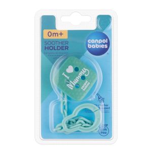 CANPOL Клипс за залъгалка със синджир  I Love Mummy, Код: 2/434