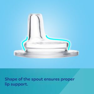 CANPOL  Тренировъчна чашка със светещи дръжки PP EasyStart 240 мл Екзотични животни код: 35/208/синя,розова/