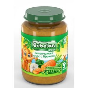 BEBELAN PUREE Бебешко пюре Зеленчуково асорти  5+ мес. 190г. код 7189