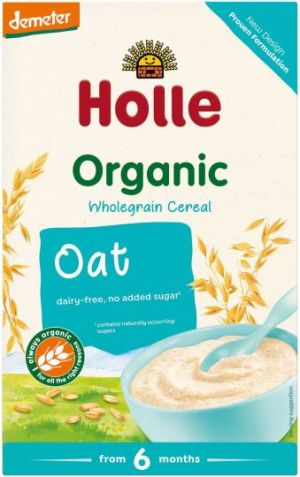 HOLLE BIO БЕЗМЛЕЧНА инст.  каша ОВЕС с глутен 6+мес.,250гр. 1292