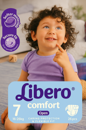   Libero  COMFORT– Еднократни пелени, Размер 7 (16-26 кг.) ,26 бр. /пак.
