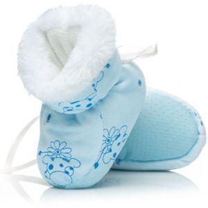 ATTRACTIVE BABY Меки бебешки ботушки -пантофки СИН Модел:BFU057