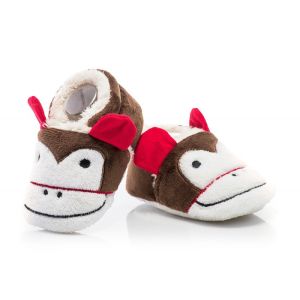 ATTRACTIVE BABY Меки бебешки буйки -пантофки МАЙМУНКИ Модел: BFU051