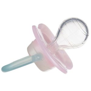 CANPOL  силиконова залъгалка тип черешка Love&Sea, 18м.+Код: 34/902/розова,синя/