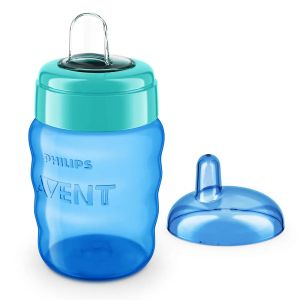 Philips AVENT Чаша за лесен преход без дръжки 260 мл, 9м+, синя 0489.003