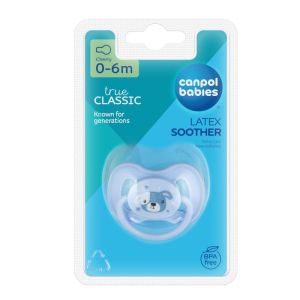 CANPOL Каучукова залъгалка 0-6 м ANIMALS   тип черешка 22/593