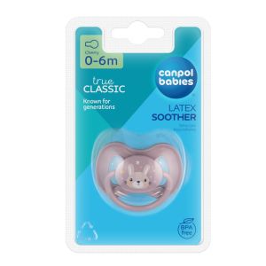 CANPOL Каучукова залъгалка 0-6 м ANIMALS   тип черешка 22/593