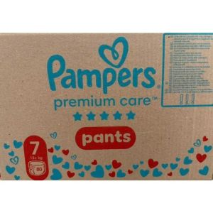 Pampers Premium Care –Еднократни гащички, 15+kg,Размер 7, гащички, 80 бр.КАШОН 