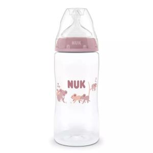NUK FC Бебешко шише Temperature control със силик. биб. М, 3+м. 300 мл.Коала момиче Temperature control 216.341