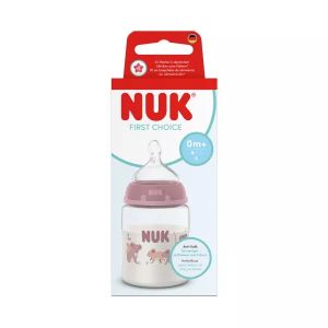 NUK FC Бебешко шише Temperature control  силик. биб. S, 0+м. 150мл. декорация Коала  215.414