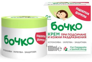 БОЧКО Крем при подсичане и кожни раздразнения със смрадлика 0м+ 100мл