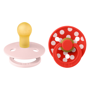 BIBS   Биберони BIBS COLOUR Polka Blossom/Candy Apple, 6-18 месеца 12034103