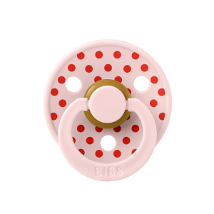 BIBS Биберони BIBS COLOUR Polka Blossom/Candy Apple, 0-6 месеца  11034103