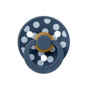 BIBS Биберони BIBS COLOUR Polka Baby Blue/Steel Blue, 0-6  месеца 11034104