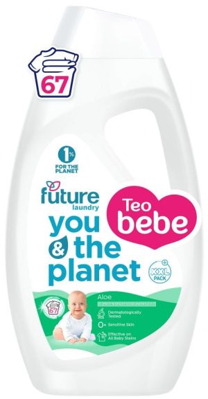 ТЕО БЕБЕ FUTURE  Течен перилен препарат с АЛОЕ 2.7 л./67 пранета