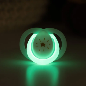 TOMMEE TIPPEE Ортодонтични залъгалки  Night Time, 0-6 м, 2 броя, звезда/луна 0248