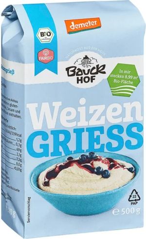 BAUCK HOF Био Деметер грис от пшеница  500гр. 101561