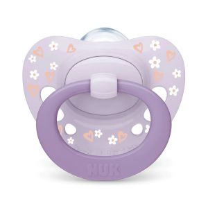 NUK FC Залъгалка силикон + кутийка 6-18 м 2 бр. DAY&NIGHT МОМИЧЕ 176.384 