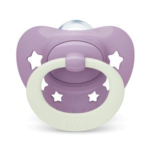 NUK FC Залъгалка силикон + кутийка 6-18 м 2 бр. DAY&NIGHT МОМИЧЕ 176.384 