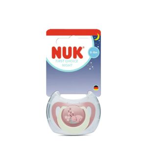 NUK FC Залъгалка силикон + кутийка 0-6 м 1 бр. NIGHT ЗАЕК 175.392 