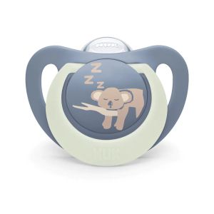 NUK FC Залъгалка силикон + кутийка 0-6 м 1 бр. NIGHT КОАЛА 175.391