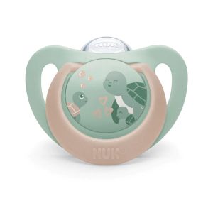 NUK FC Залъгалка силикон + кутийка 6-18 м 1 бр. КОСТЕНУРКА 176.371