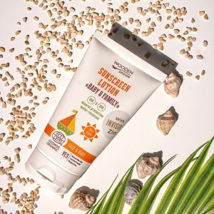 WOODEN SPOON Био Слънцезащитен лосион за лице и тяло “Sweet Mango” SPF 50 от  150 мл