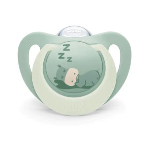 NUK FC Залъгалка силикон + кутийка 0-6 м 2 бр. NIGHT ХИПО/КОАЛА   175.386