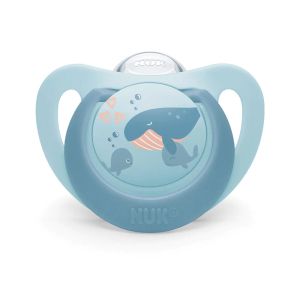 NUK FC Залъгалка силикон + кутийка 6-18 м 2 бр. КОСТЕНУРКА/КИТ  176.367 