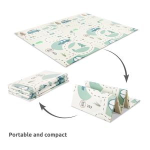 LORELLI Двулицево Детско ТЕРМО КИЛИМЧЕ за игра 180-200 см. СИВО 10300490004