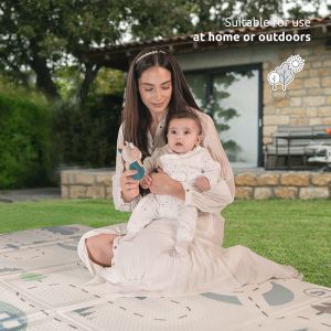 LORELLI Двулицево Детско ТЕРМО КИЛИМЧЕ за игра 180-200 см. СИВО 10300490004