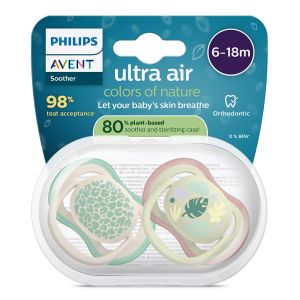 Philips AVENT Ultra Air Colors of Nature, 6-18м  ортодонтични залъгалки 2 бр 0651.001