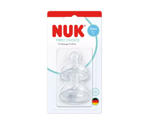 NUK FC Силиконов биберон за храна 3+мес. M р-р 2бр.    124.041
