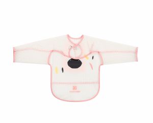 KIKKABOO Непромокаем лигавник с ръкави и джоб Arty Pink  31303030057