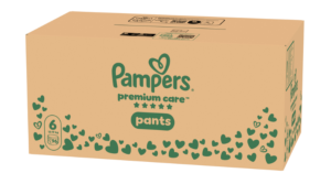 Pampers Premium Care –Еднократни гащички, Размер 6 (13-19 кг.) 96 бр./КАШОН