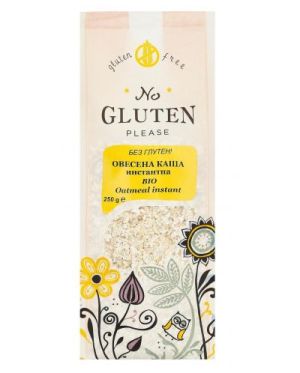 NO GLUTEN PLEASE Био овесена каша, инстантна, БЕЗ ГЛУТЕН  250 g.