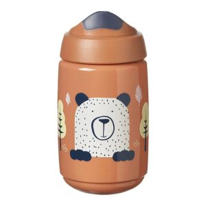 TOMMEE TIPPEE SUPERSTAR Неразл. чаша 390 мл с твърд н-к 12+м. ОРАНЖЕВА 0228