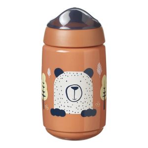 TOMMEE TIPPEE SUPERSTAR Неразл. чаша 390 мл с твърд н-к 12+м. ОРАНЖЕВА 0228