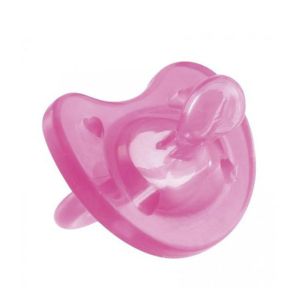 CHICCO Силиконова залъгалка PHYSIO SOFT 6-16 м. РОЗОВА N0312