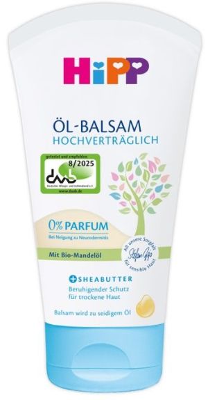 HiPP  БИО Бебешко масло балсам с за чувствителна и атопична кожа - 150 ml 90316