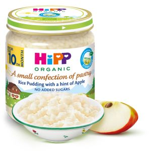 HiPP  БИО Бебешко пюре Мляко с ориз и ябълка  250г.  5110